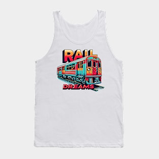 Subway Train, Rail Dreams Tank Top